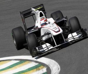 yapboz Kamui Kobayashi - Sauber - Interlagos 2010